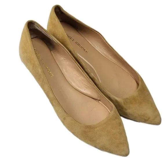 Audrey Brooke Women's Leather Pointed Toe Flats Size 10 - Picture 3 of 7